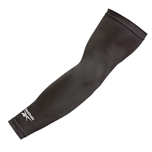 Reebok Mangas de brazo de compresión, Adultos Unisex, Negro, L-30-35 cm