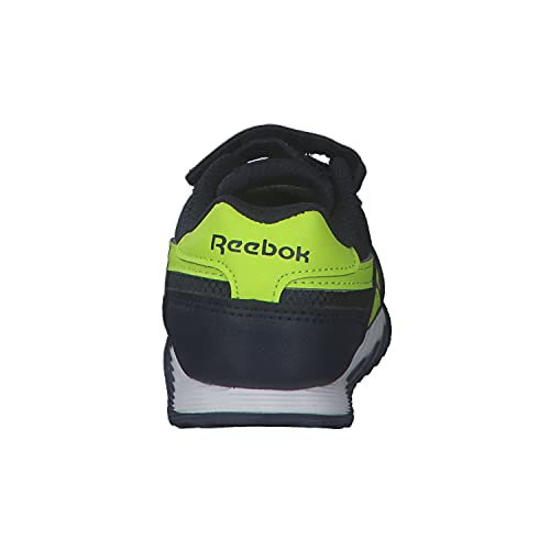 Reebok Royal CLJOG 3 1V, Zapatillas de Running, Vector Navy/Vector Navy/Acid Yellow, 25.5 EU