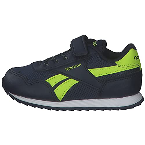 Reebok Royal CLJOG 3 1V, Zapatillas de Running, Vector Navy/Vector Navy/Acid Yellow, 25.5 EU