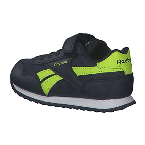 Reebok Royal CLJOG 3 1V, Zapatillas de Running, Vector Navy/Vector Navy/Acid Yellow, 25.5 EU