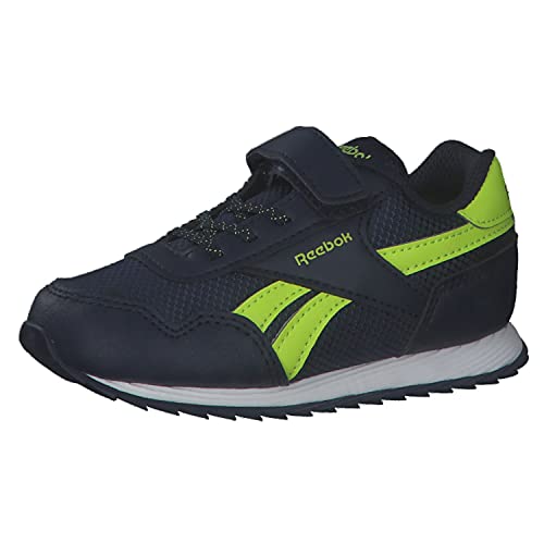 Reebok Royal CLJOG 3 1V, Zapatillas de Running, Vector Navy/Vector Navy/Acid Yellow, 25.5 EU