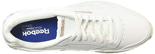 Reebok Royal Glide Ripple Clip, Zapatillas de Trail Running Mujer, White/Rose Gold/Pearlized, 37 EU