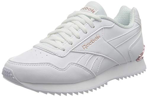 Reebok Royal Glide Ripple Clip, Zapatillas de Trail Running Mujer, White/Rose Gold/Pearlized, 37 EU