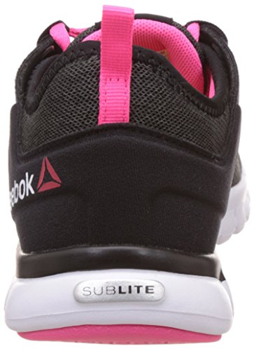 Reebok Sublite Authentic 2.0 MTM, Zapatillas de Running Mujer, Negro Black Gravel Solar Pink White Aloy, 37 EU