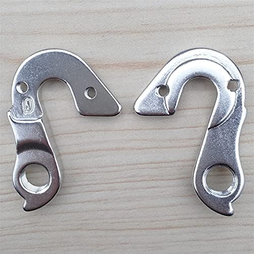 Reemplazable Percha de desviador de bicicleta 2pc para Granville # RT532 Corratec Megamo Kross Nashbar NS Bikes Viper Botecchia Frame Kinesis Dropout Gancho de cola de bicicleta ( Color : Silver )