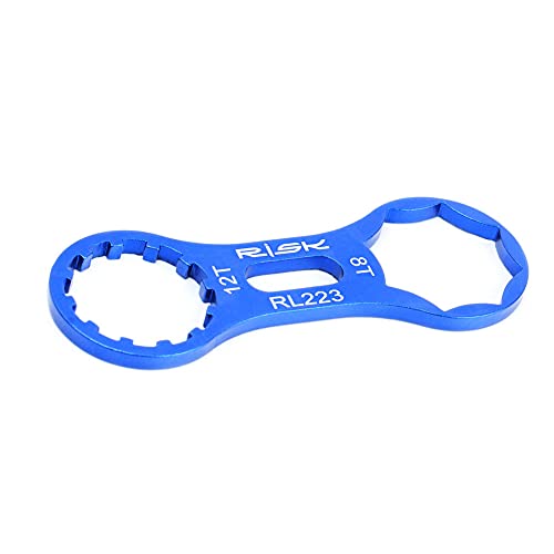 Reemplazo para Suntour XCR/XCT/XCM/RST MTB para Bicicleta Frente Tenedor Llave Inglesa removedor reparando Herramientas de 2 Agujeros, Reparación de Ciclismo,Herramienta de Desmontaje, Aluminio