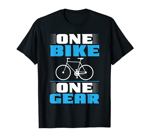 Regalo para ciclistas Fixie de una sola velocidad Camiseta