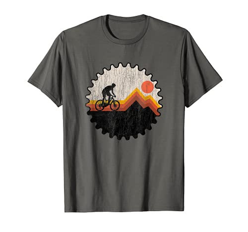 Regalo retro vintage de ciclismo de montaña para los amantes de la bici de descenso Camiseta