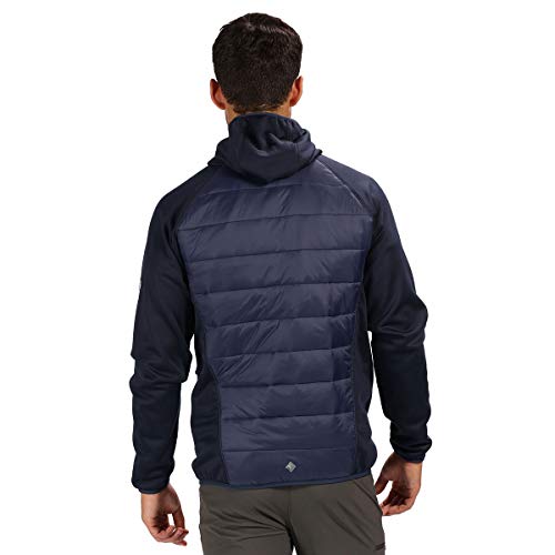 Regatta Andreson Iv - Chaqueta con capucha híbrida ligera repelente al agua y aislada, con capucha elástica para hombre