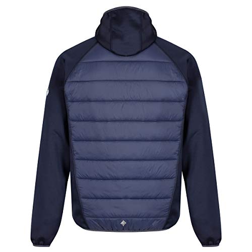 Regatta Andreson Iv - Chaqueta con capucha híbrida ligera repelente al agua y aislada, con capucha elástica para hombre