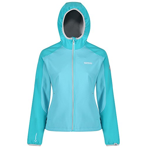 Regatta Arec II Chaqueta Soft Shell, Mujer, Turquesa (Horizon/Aqua/Light Steel), 36