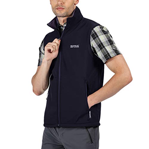 Regatta Bradwell III Chaleco Térmico Softshell Resistente Al Viento con Cremallera Bodywarmers, Hombre, Navy, L