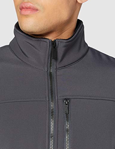 Regatta Conlan II Chaqueta softshell cortavientos con bolsillos con cremallera Soft shell, Hombre, Sealgrey(Black), L