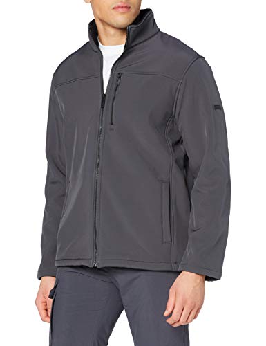 Regatta Conlan II Chaqueta softshell cortavientos con bolsillos con cremallera Soft shell, Hombre, Sealgrey(Black), L