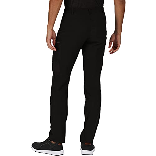 Regatta Highton Pantalón Isoflex Tejido elástico Activo y Impermeable Trousers, Hombre, Black, 34"