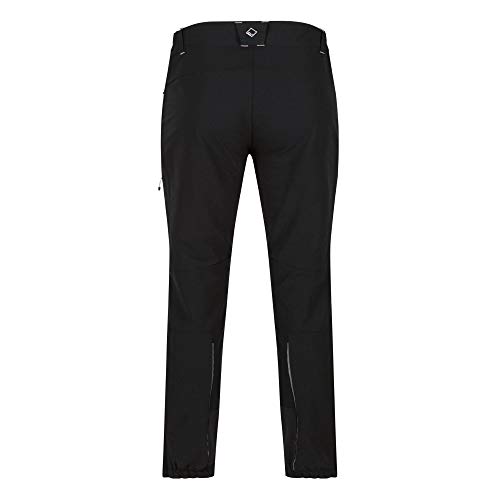 Regatta Mountain Winter Pantalón de Senderismo, Tejido avanzado y Repelente al Agua, con Cintura elástica y Bolsillos con Cremallera Trousers, Hombre, Black/Black, 44"