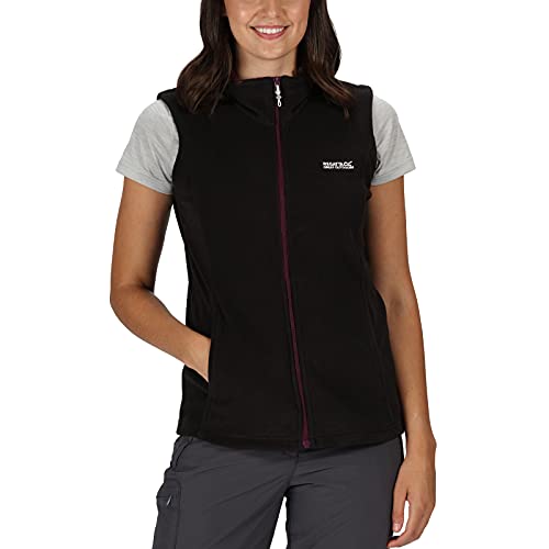 Regatta Sweetness II, Chaleco de forro polar para mujer, Negro (Black/blackcurrant), 46 EU/20UK