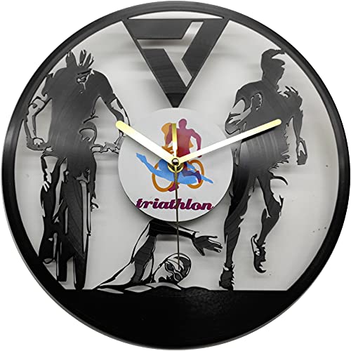 Reloj de triatlón, Fabricado en Disco de Vinilo