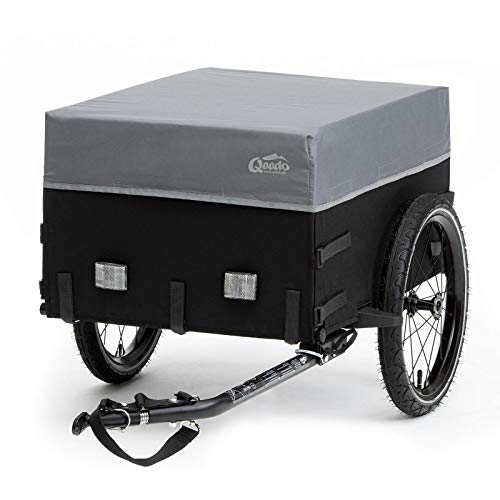 Remolque de bicicleta Qeedo Cargo Trailer, remolque de carga, remolque de transporte de bicicleta, plegable