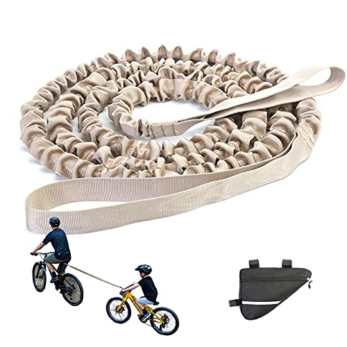 Remolques Para Bicicletas, Barra Remolque Bicicleta Niños, Cuerda De Remolque Para Bicicleta Para Niños, Bike Tow Rope, Cuerda De Remolque Para Bicicleta De Montaña Con Amigos ( Color : Natural )