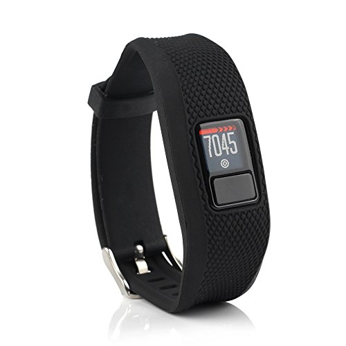 Repuesto de correa con hebilla para reloj Fit-power de silicona suave para pulsera fitness Vivofit 3 Garmin (sin rastreador), 4 Colors