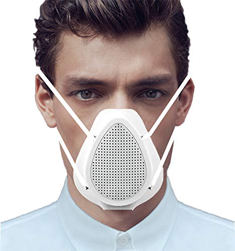 Respiradores inteligentes reutilizables transpirables, con cubierta facial Purificador de aire, para entrenamiento, cubiertas faciales para bicicleta, antiniebla, a prueba de polvo, eliminan alérgenos