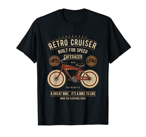 Retro Cruiser Biker bicicleta Chopper Bike regalo Camiseta
