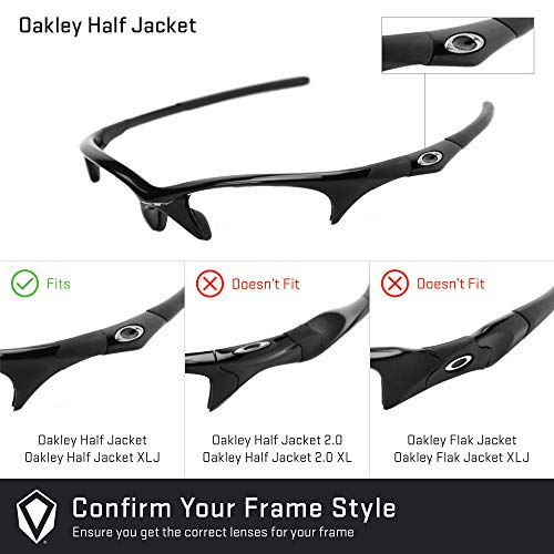 Revant Lentes de Repuesto Compatibles con Gafas de Sol Oakley Half Jacket, Polarizados, Negro Furtivo