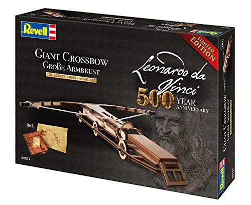 Revell-Giant Crossbow (500 Years Leonardo da Vinci), Escala 1:100 Modelo de Kit de Madera, Multicolor, (00517)