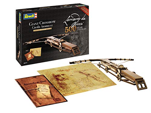 Revell-Giant Crossbow (500 Years Leonardo da Vinci), Escala 1:100 Modelo de Kit de Madera, Multicolor, (00517)