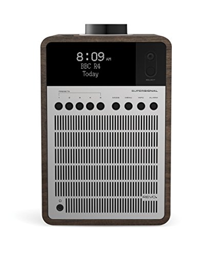 Revo Super Señal Dab +/Dab/FM Radio Incluye Fuente walnuß-Silber