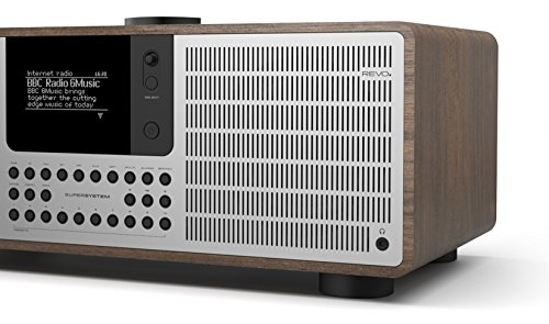 Revo SuperSystem - Radio de Internet (Dab+/FM, Wi-Fi, Bluetooth, Pantalla OLED, 80W), Color marrón (Importado)