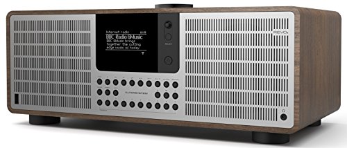 Revo SuperSystem - Radio de Internet (Dab+/FM, Wi-Fi, Bluetooth, Pantalla OLED, 80W), Color marrón (Importado)