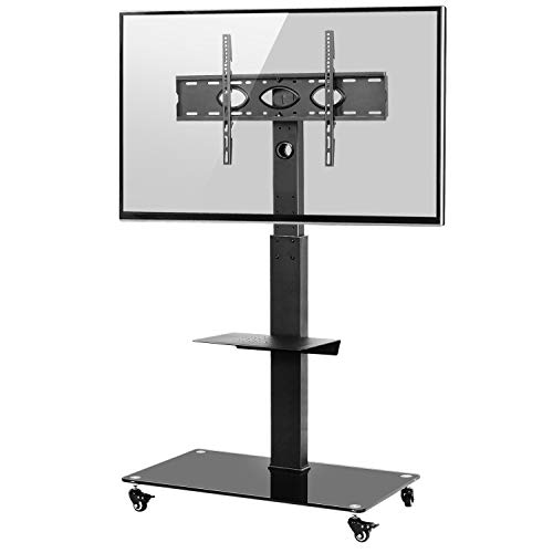 RFIVER Soporte TV Ruedas Soporte TV Pie para Television de 32 a 70 Pulgadas con Giratorio y Altura Ajustable MAX VESA 600x400mm TF5001