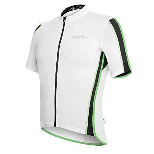 rh+ Sprint FZ, Speed Bike Jersey para hombre, blanco, negro, verde y verde
