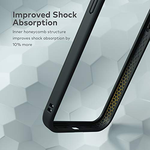 RhinoShield Funda Bumper Compatible con [iPhone 12 Pro MAX] | CrashGuard NX - Carcasa con Tecnología de Absorción de Golpes - Resistente a Impactos de más de 3.5 Metros - Amarillo
