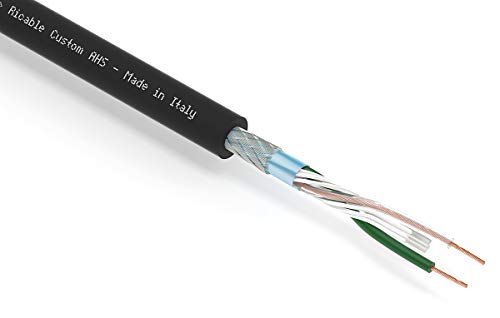 Ricable Custom AHS/10-10 MT Cable de Audio de Alta fidelidad de Audio Bipolar blindado OFC