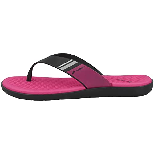 Rider Aqua Fem, Chanclas Mujer, Multicolor Black Pink 8912, 37 EU