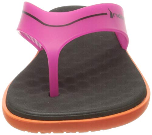 Rider Delta Fem, Chanclas Mujer, Multicolor Naranja y Rosa 9288 0, 38 EU