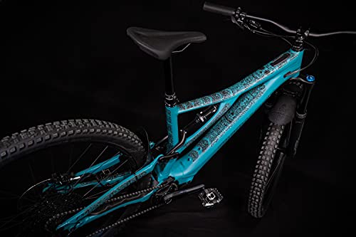 Riesel Design® - "Frame:Tape 3000" - Elegante lámina protectora para bicicleta 17 pegatinas Shapes/MTB marco protector para todo el marco - Los Muertos