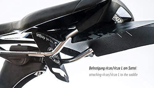Riesel Design - rit:ze - Mudguard para el sillín/bicicleta de carreras - Guardabarros trasero fácil de instalar / de diseño para rueda trasera, guardabarros y para cualquier tamaño de rueda - Carbon21