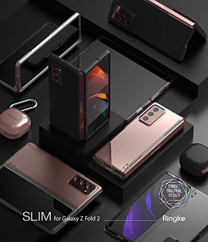 Ringke Slim Compatible con Funda Samsung Galaxy Z Fold 2 (2020) Transparente Elegante Fina Carcasa Galaxy Z Fold 2, Funda Delgada Ligera para Galaxy Z Fold 2 - Clear