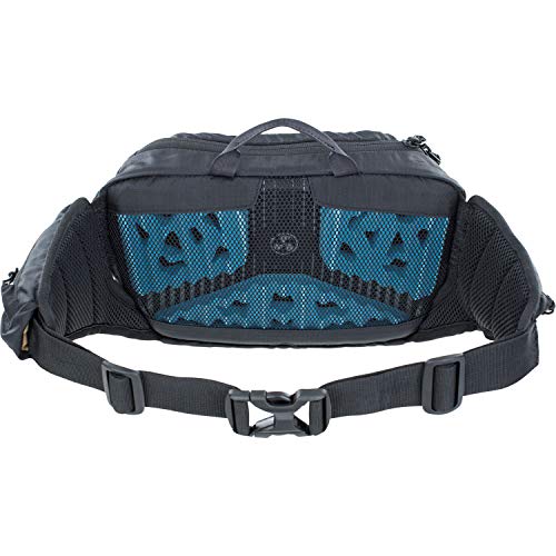 Riñonera para Ciclismo y Senderismo Evoc Hip Pack, 3 l de Capacidad, Sistema Airflow Contact, cinturón Ajustable Airo Flex, Sistema Venti Flap, Compartimentos, Negro