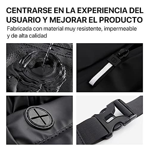 Riñonera Unisex para Hombre y Mujer Casual para Llevar a Todas Partes (Negro)