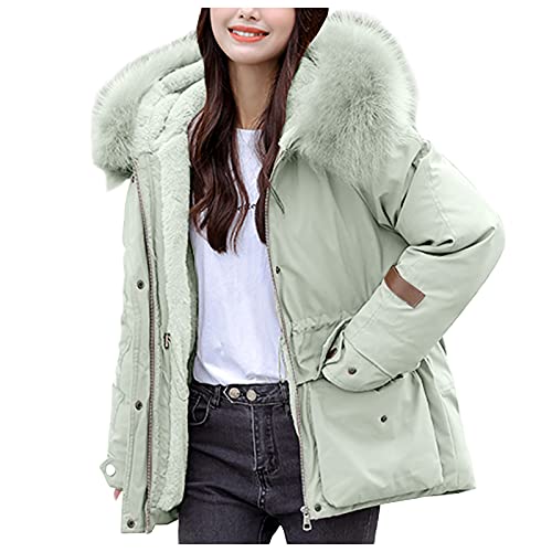 riou Abrigo Mujer Invierno Rebajas Chaqueta Transpirable Cardigan Suéter Talla Grande Pullover Color Sólido Hoodie Clásico Trench Al Aire Libr y el Día a Día