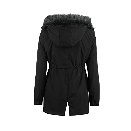 riou Abrigos Caliente Felpa para Mujer Otoño Invierno Chaqueta con Capucha Suelto Manga Larga con Cremallera y Bolsillo Jersey Deportivos Pullover