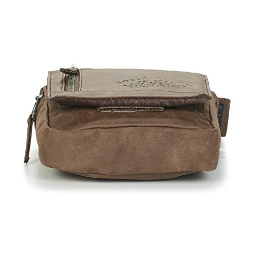 RIP CURL LEAZARD Pouch Bolso pequeño/Cartera de Mano Hombres Marrón - única - Bolso pequeño/Cartera