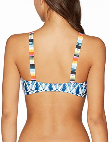 RIP CURL Prendas Superiores Beach Bazaar Hi Neck Bikini Mujer, Mujer, GSIZZ3, Azul, Extra-Small