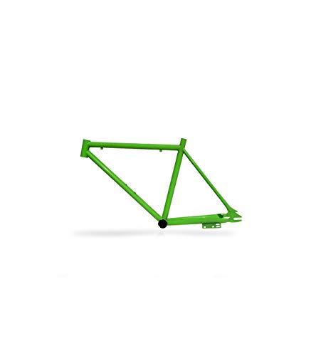 Riscko 001m Cuadro Bicicleta Personalizada Fixie Talla M Verde Fluor