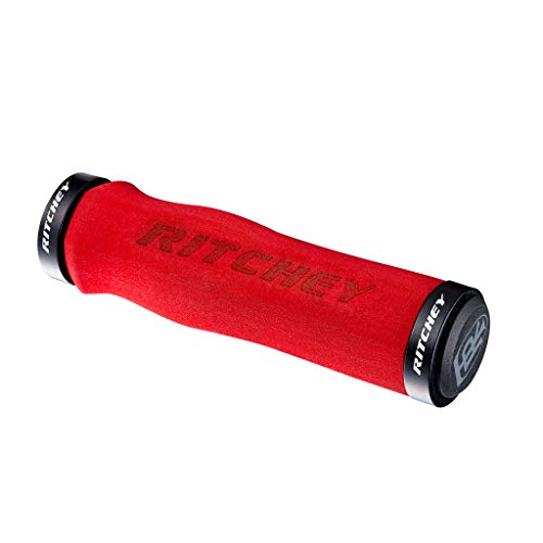 Ritchey WCS Ergo-Puños para Manillar de Bicicleta, Color Rojo 130 mm